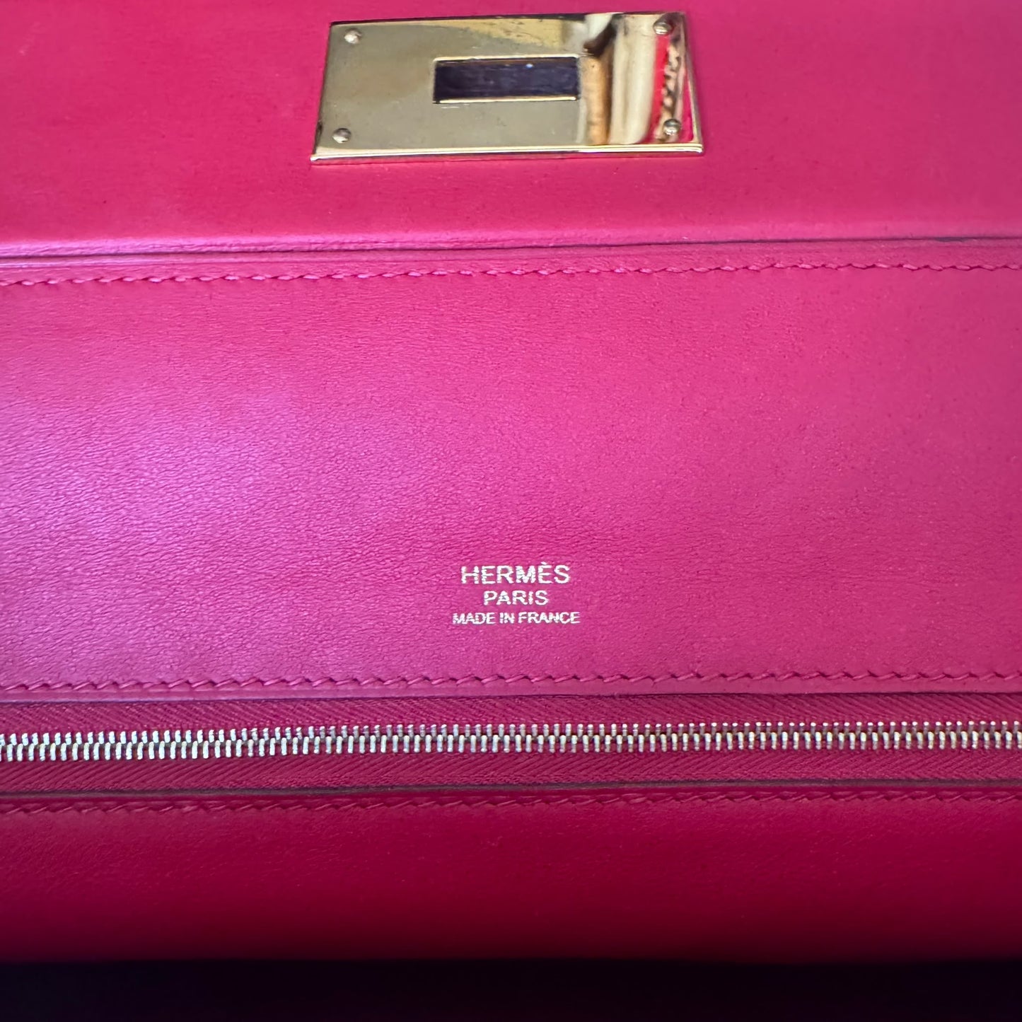 HERMÈS - BAG 24/24 ROUGE VIF & ROUGE PIMENT TAURILLON LEATHER SIZE 29