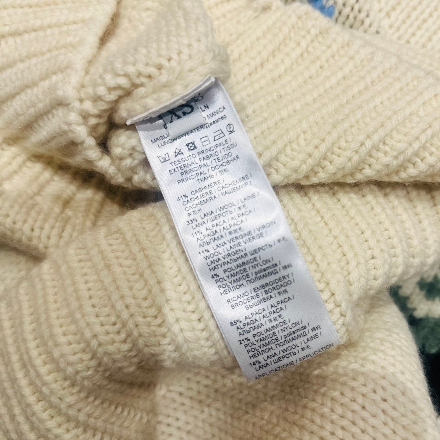 ERMANNO SCERVINO - PULLOVER FRINGES MULTICOLOR CACHEMIRE BLEND SIZE XS