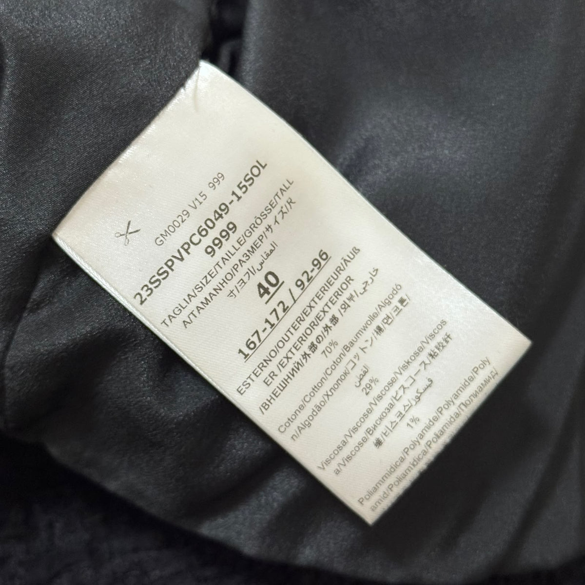GIAMBATTISTA VALLI - SET JACKET & SKIRT TWEED BLACK SIZE 40 IT