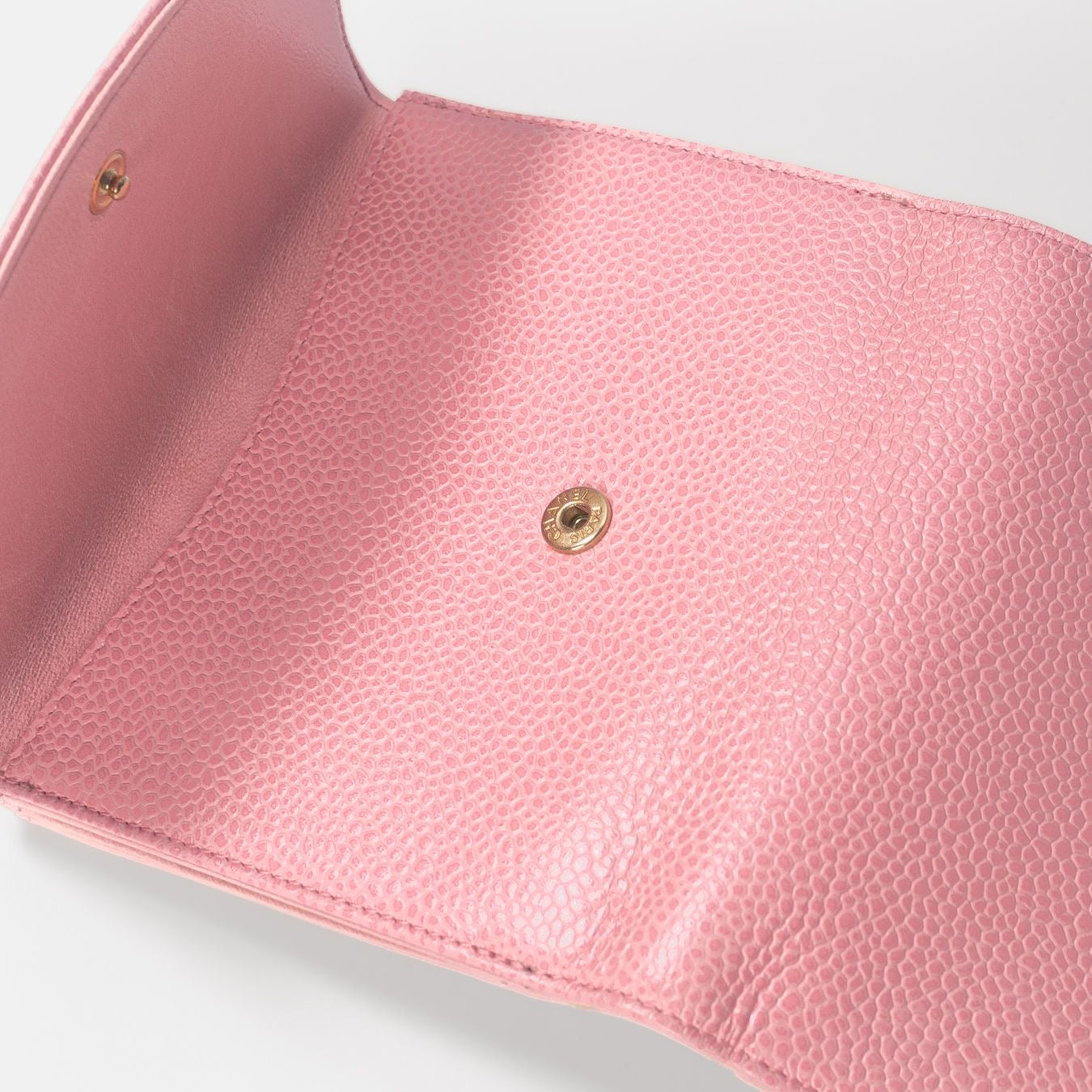 CHANEL - WALLET PINK CAVIAR LEATHER