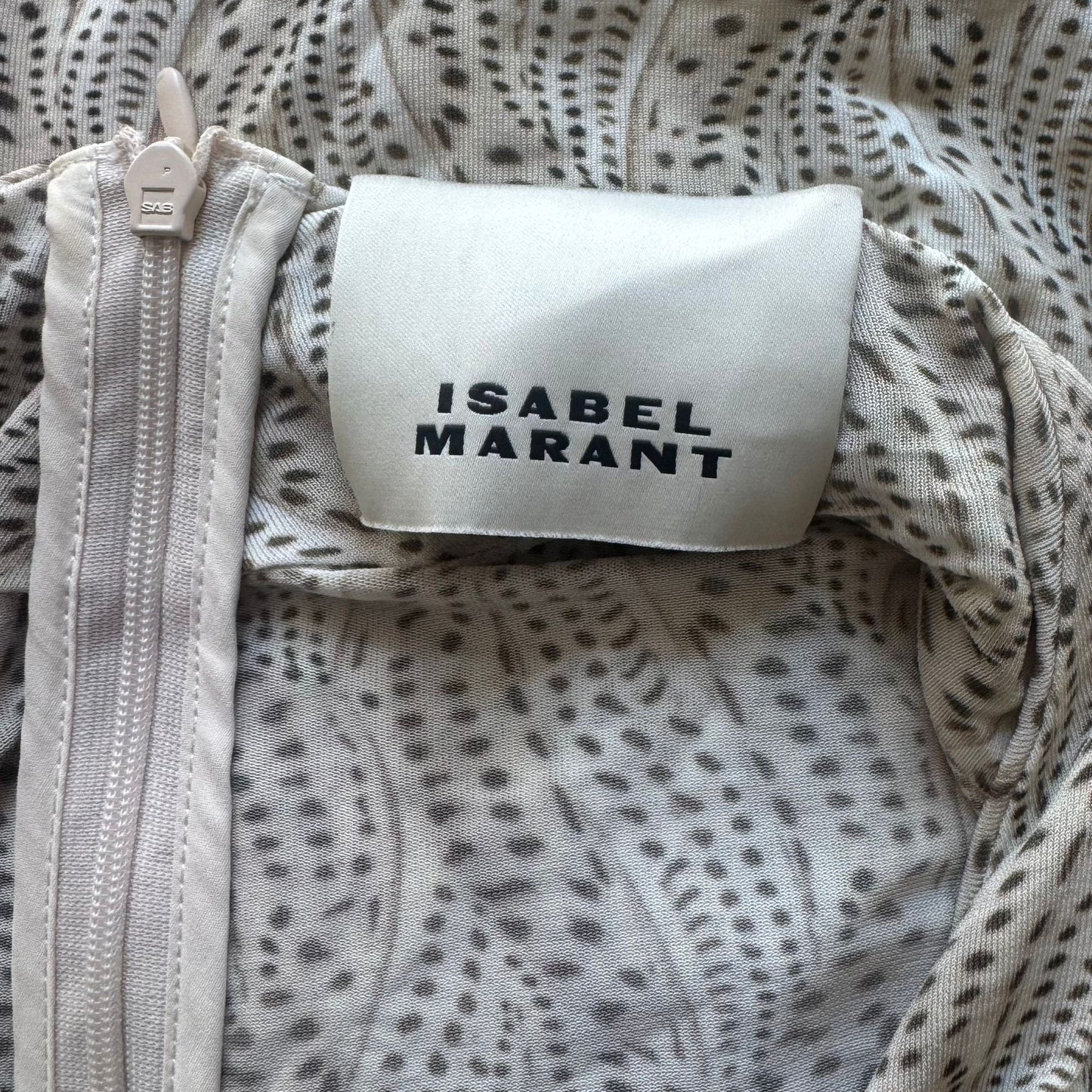 ISABEL MARANT - DRESS MINI UNDULATING PRINT SIZE 40 IT