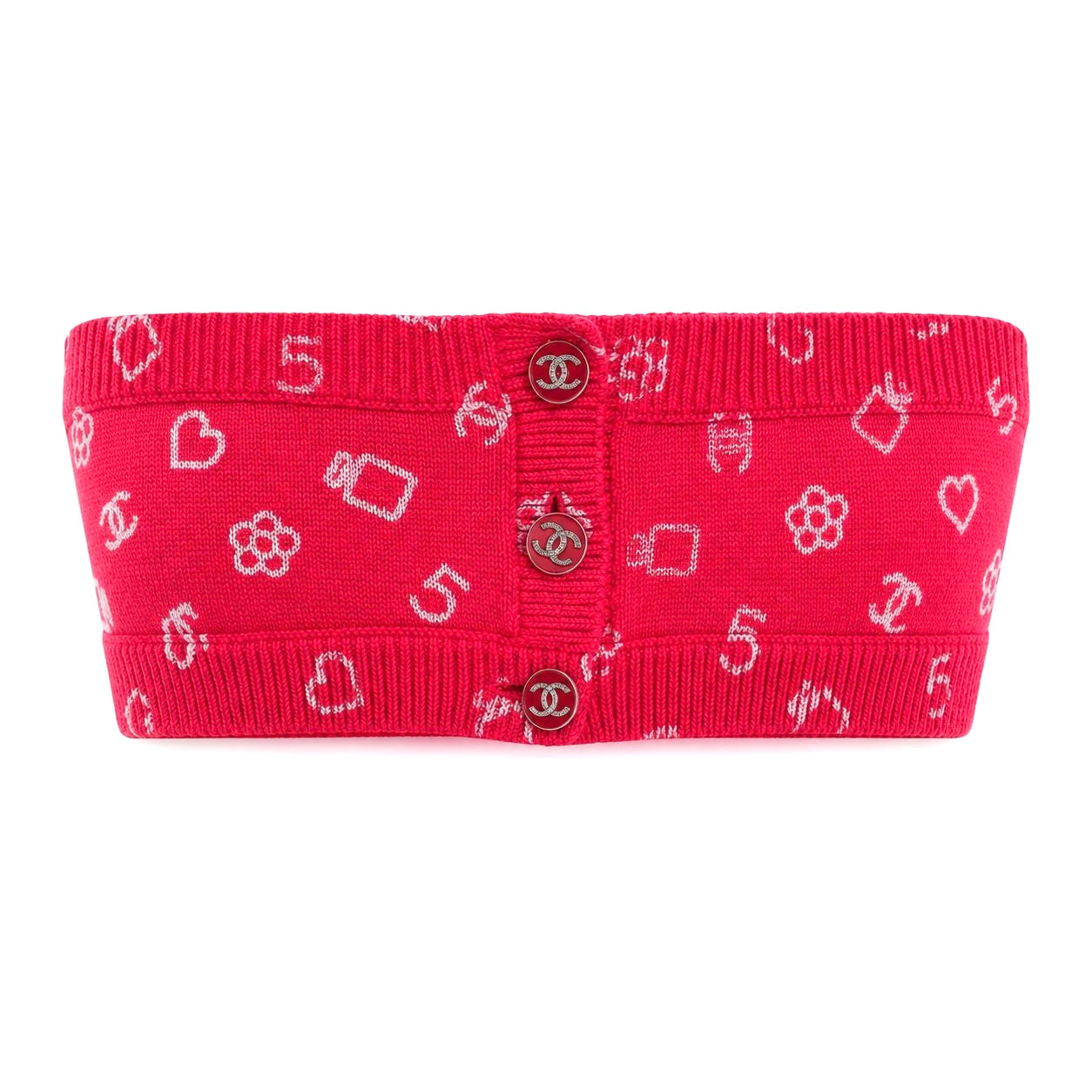 CHANEL - TOP RED ICON SIZE 36 FR
