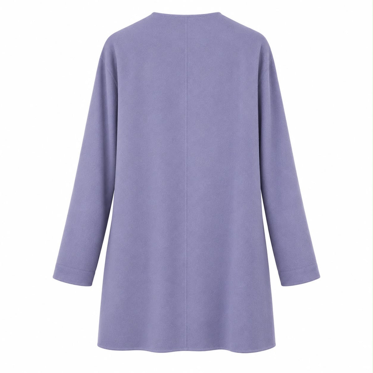 LORO PIANA - COAT PURPLE CASHMERE WITH BELT SIZE L