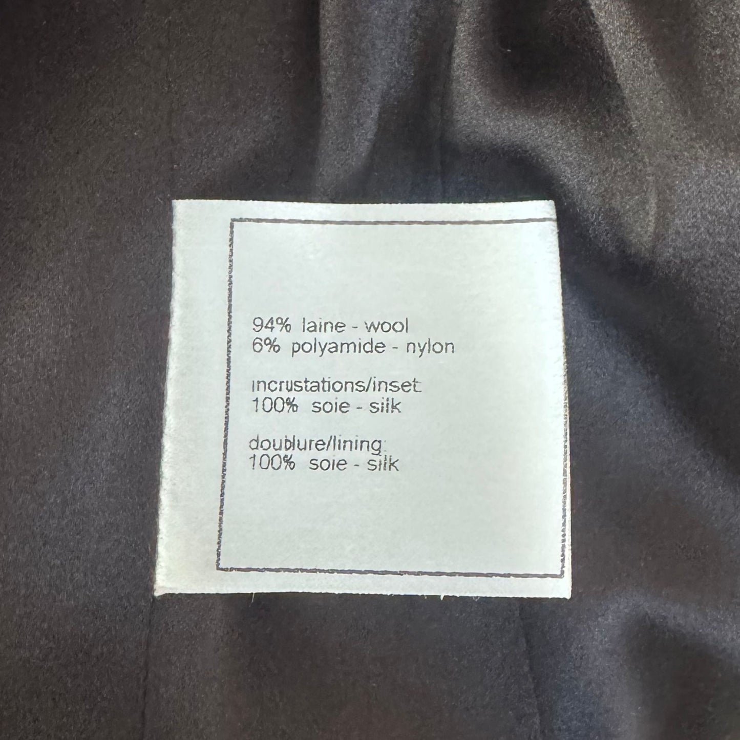 CHANEL - *RARE* JACKET BLACK WITH SILVER EMBROIDERY AND CRYSTALS SIZE 36 FR