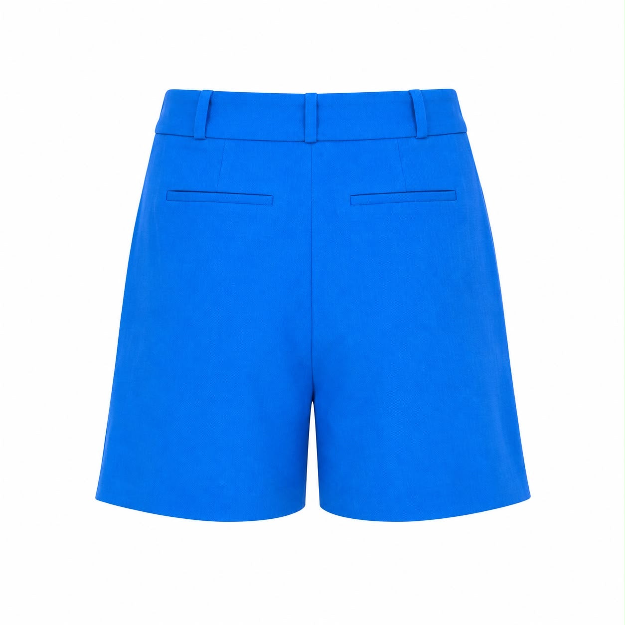 LORO PIANA - SHORTS ELECTRIC BLUE LINEN SIZE 38 FR