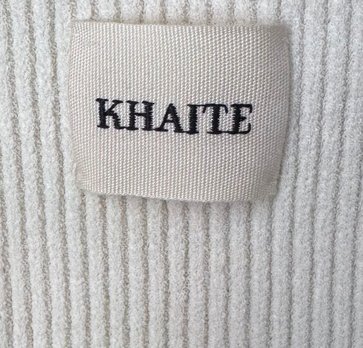 KHAITE - BODYSUIT MADDY ECRU LONG-SLEEVE SIZE S