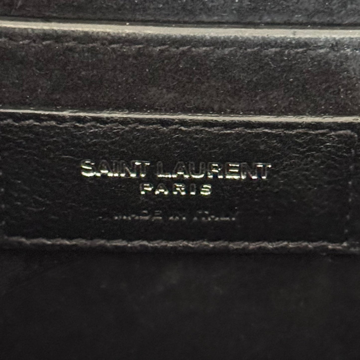 SAINT LAURENT - KATE BAG MIRRORED SILVER VINYL