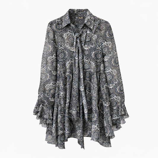 CHLOÉ - DRESS MINI MULTICOLOR SIZE 34 FR