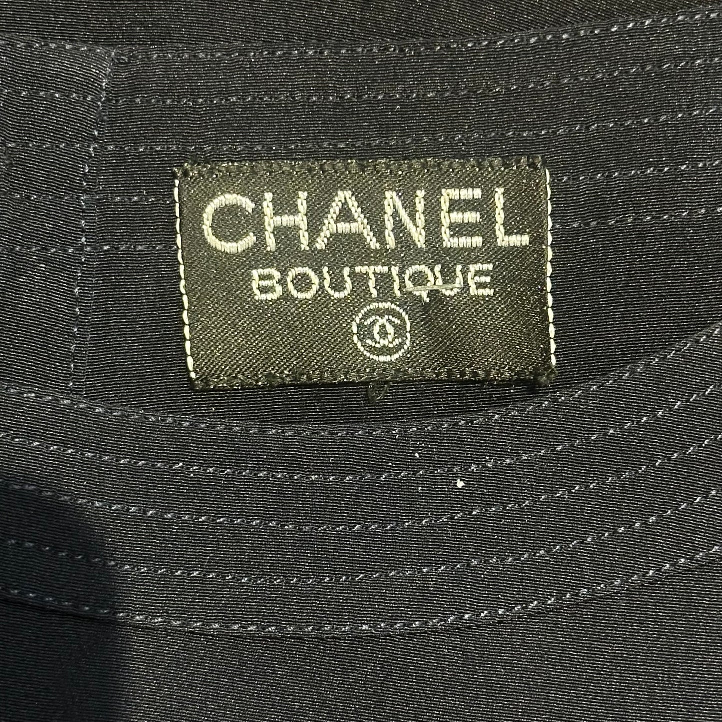 CHANEL - TOP BLUE SILK SIZE S