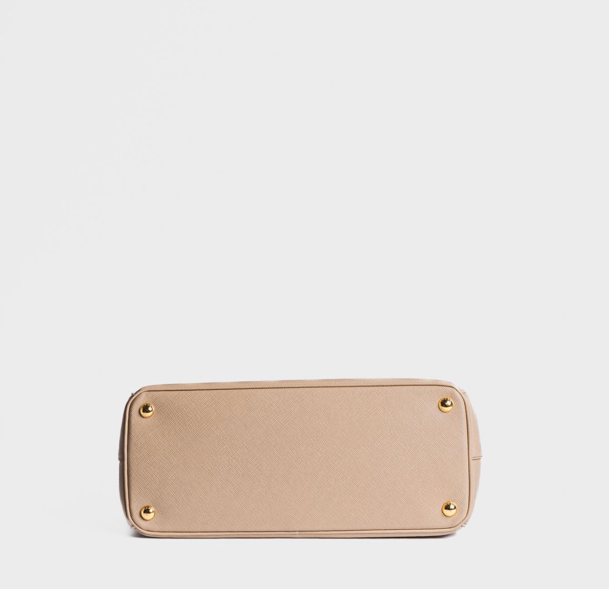 PRADA - BAG GALLERIA MEDIUM BEIGE SAFFIANO LEATHER WITH GOLD HARDWARE