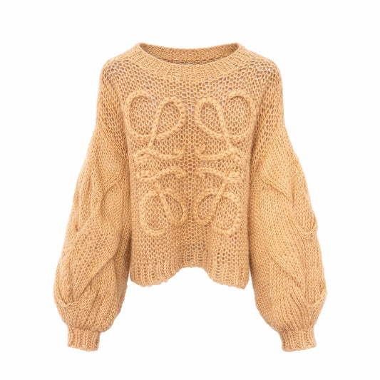 LOEWE - PULL ANAGRAM OVERSIZED LIGHT BROWN SIZE S