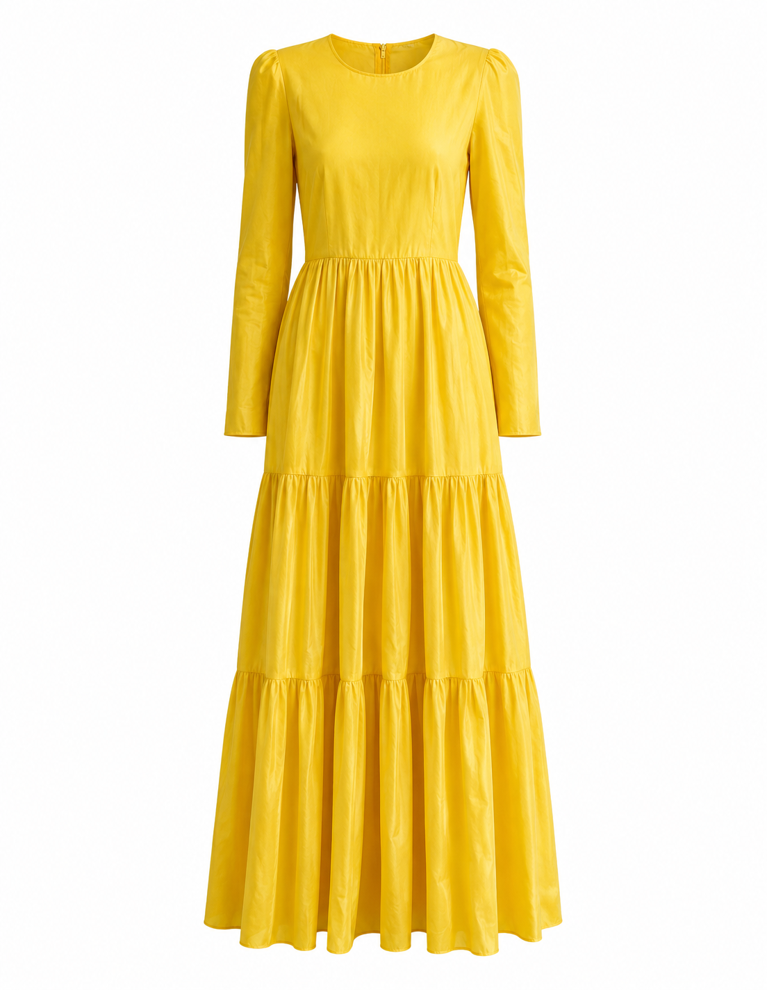 ALBERTA FERRETTI - DRESS LONG YELLOW SILK 34 FR