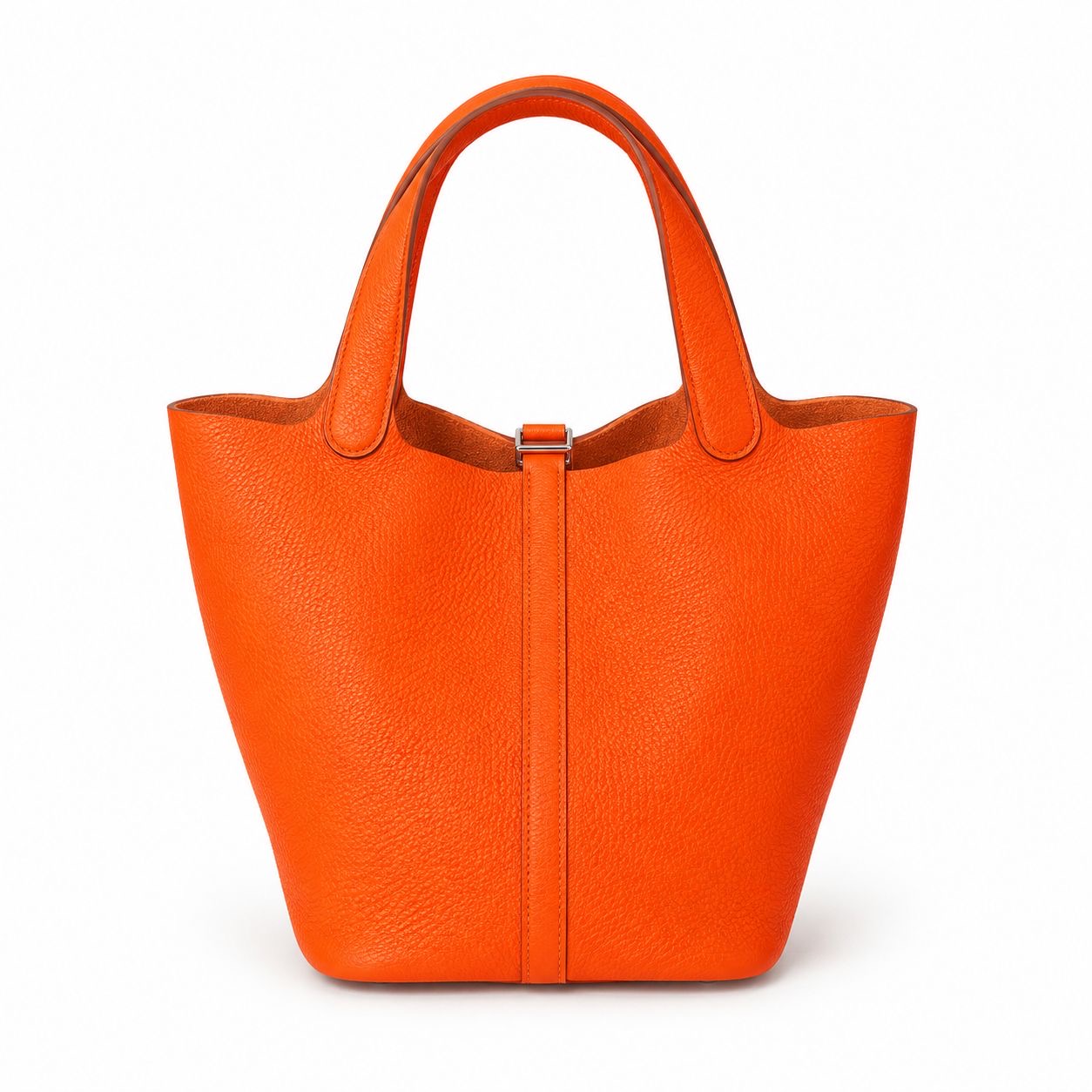 HERMÈS - *NEVER WORN* BAG PICOTIN 22 ORANGE TAURILLON CLEMENCE LEATHER