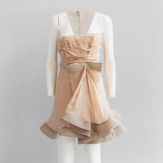 VALENTINO - DRESS MINI SLEVELESS LIGHT PINK SIZE 8
