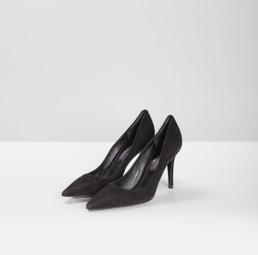 RALPH LAURENT - *BRAND NEW* PUMPS SUÈDE BLACK SIZE 38 EU