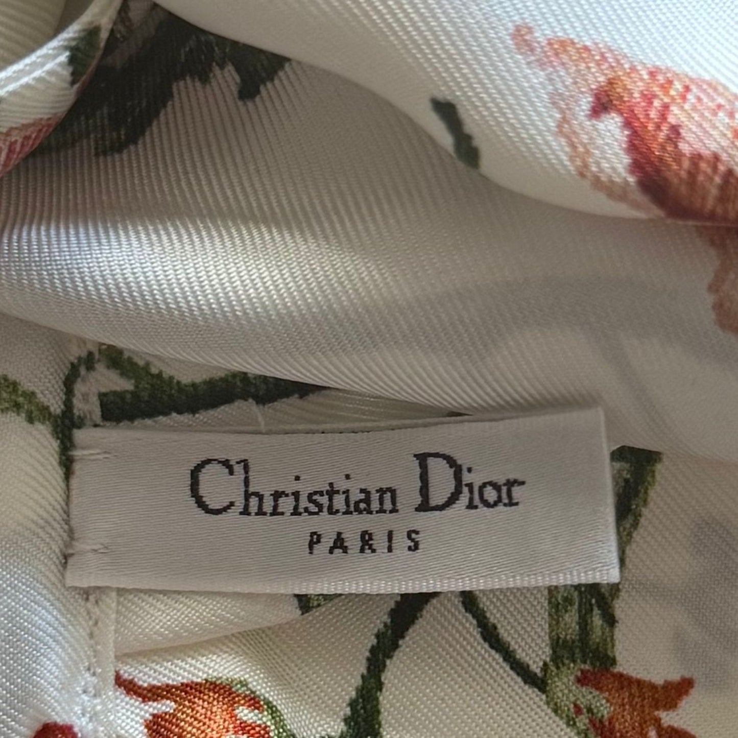 DIOR - HEADBAND MULTICOLOR FLORAL SILK