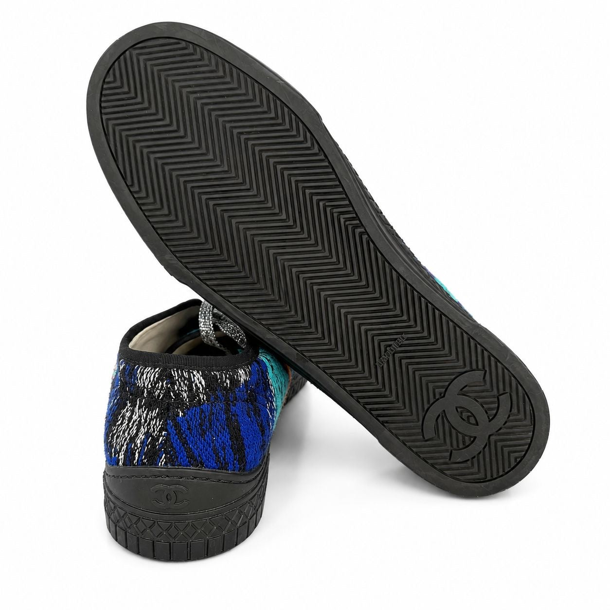 CHANEL - SNEAKERS LOW TWEED MULTICOLOR SIZE 40 EU