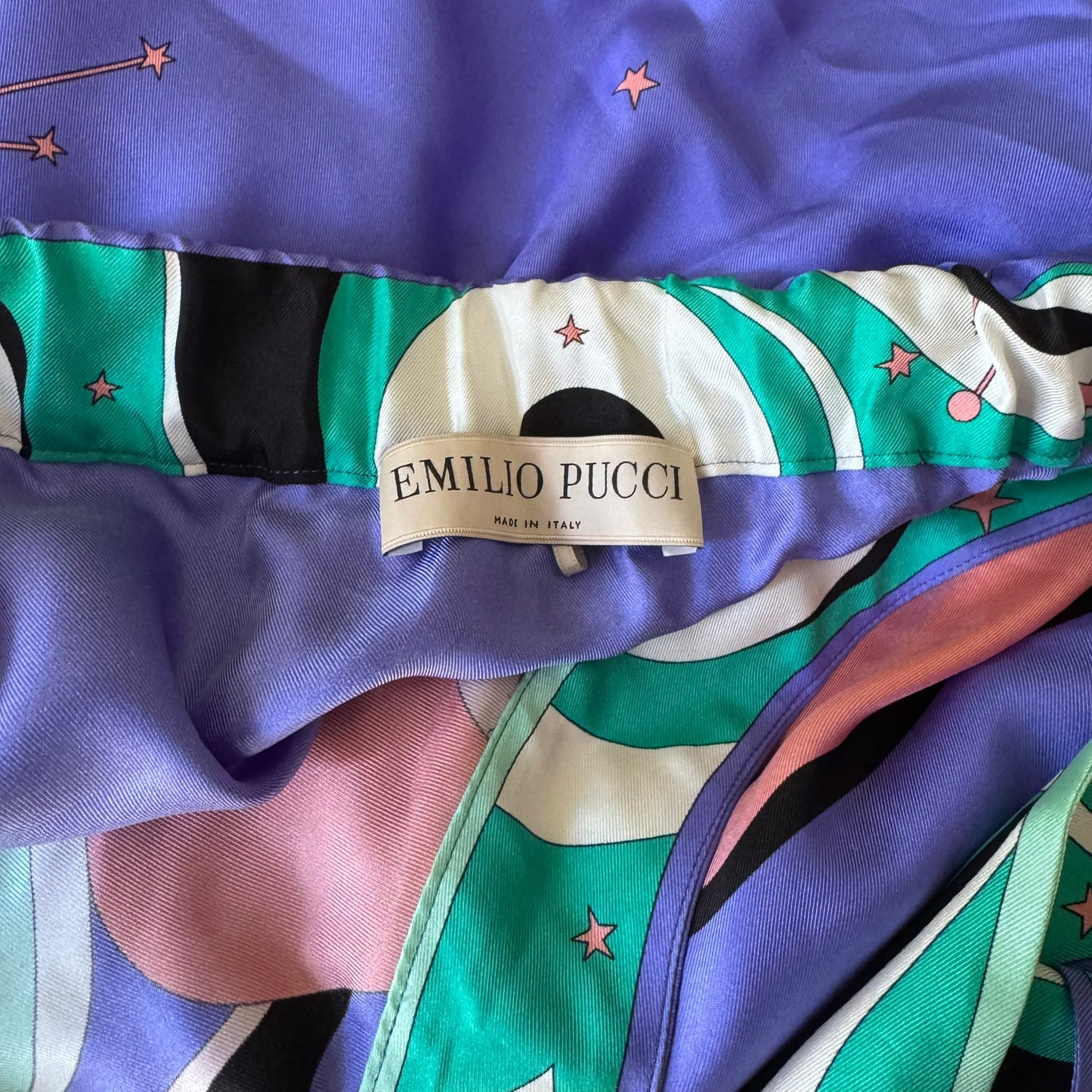 EMILIO PUCCI - MAXI DRESS SILK MULTICOLOR SIZE 42 FR