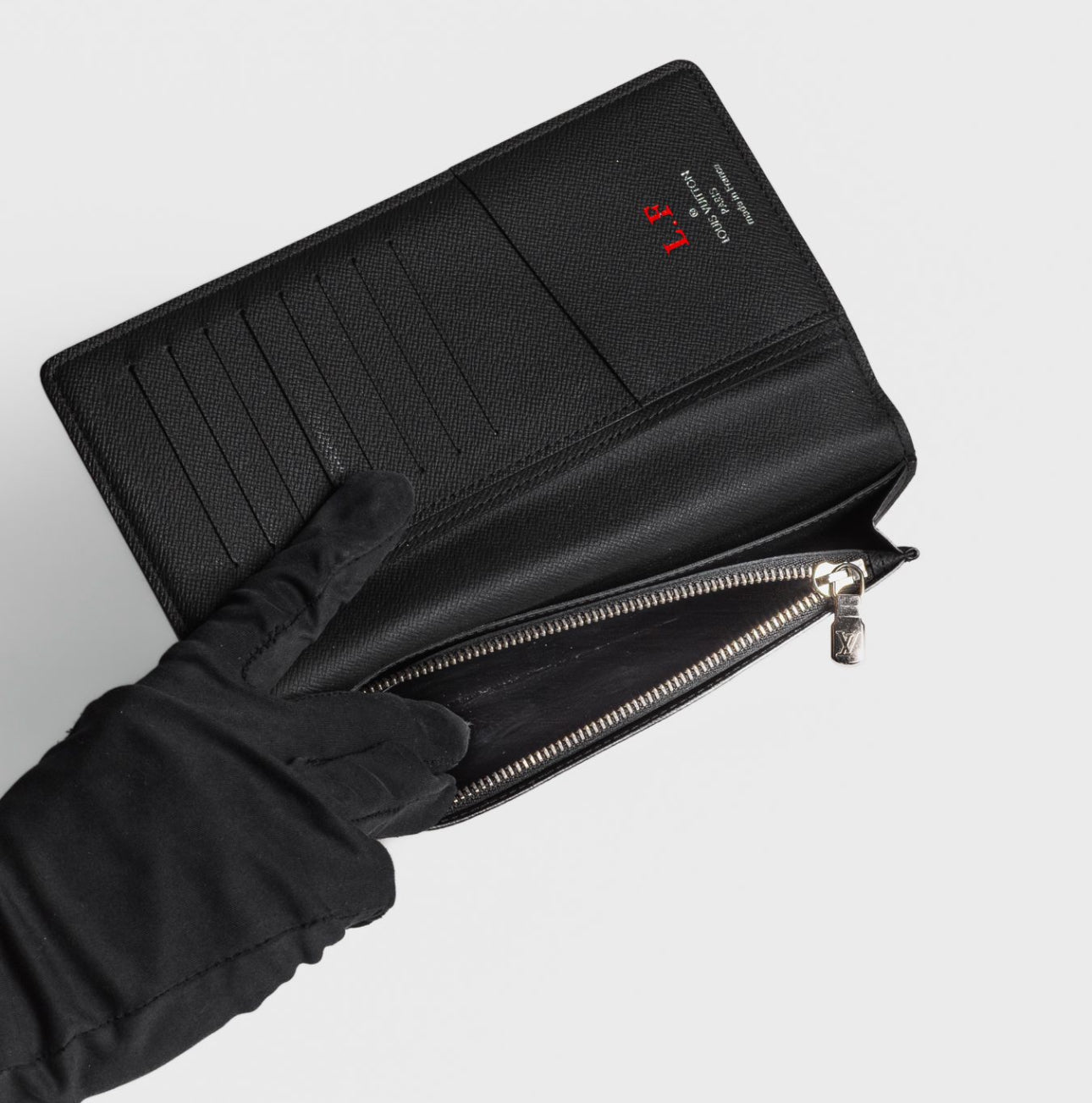 LOUIS VUITTON - WALLET LONG BRAZZA IN DAMIER GRAPHITE LEATHER