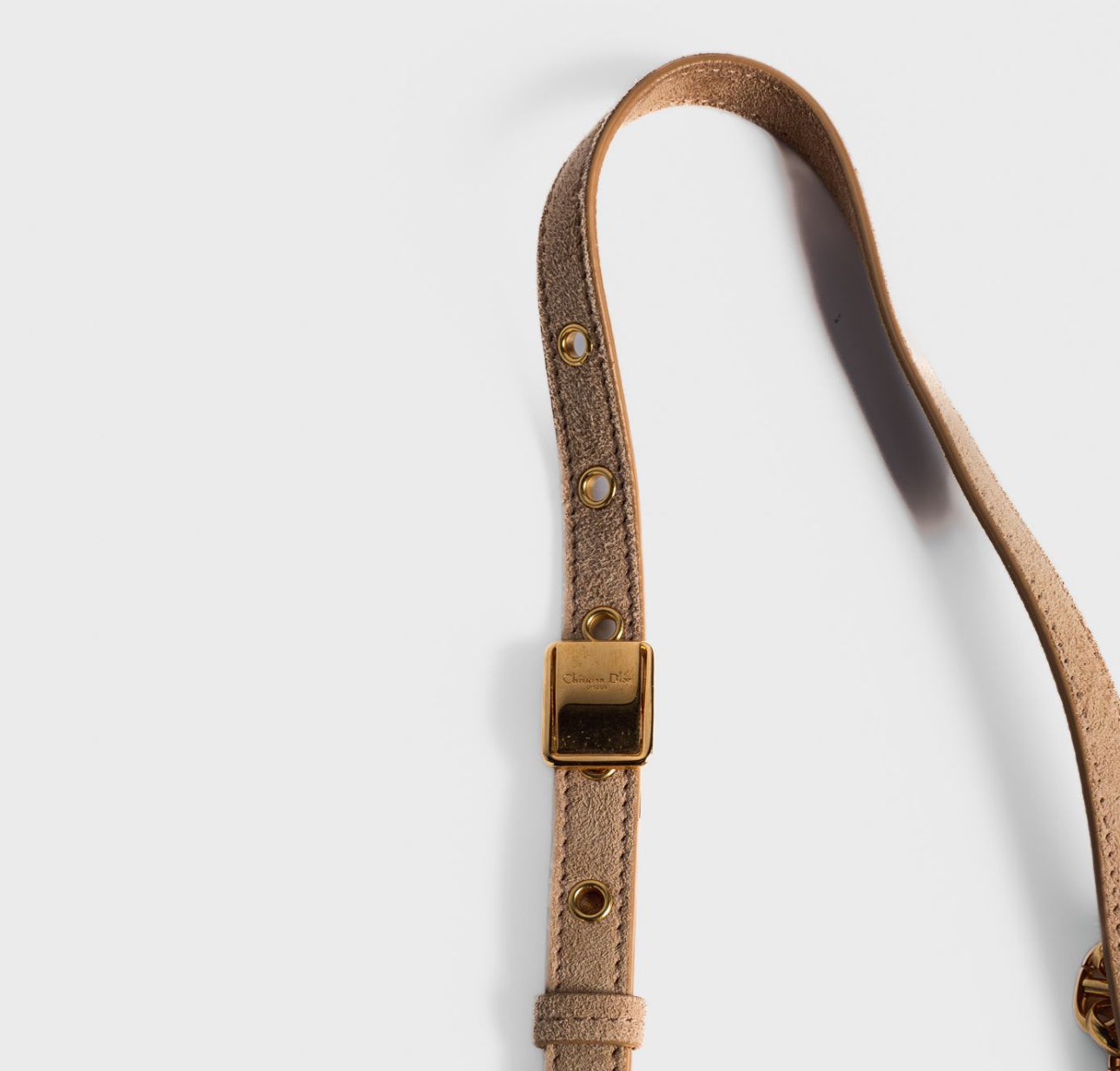DIOR - BAG CARO IN BEIGE RAFFIA &  SUEDE