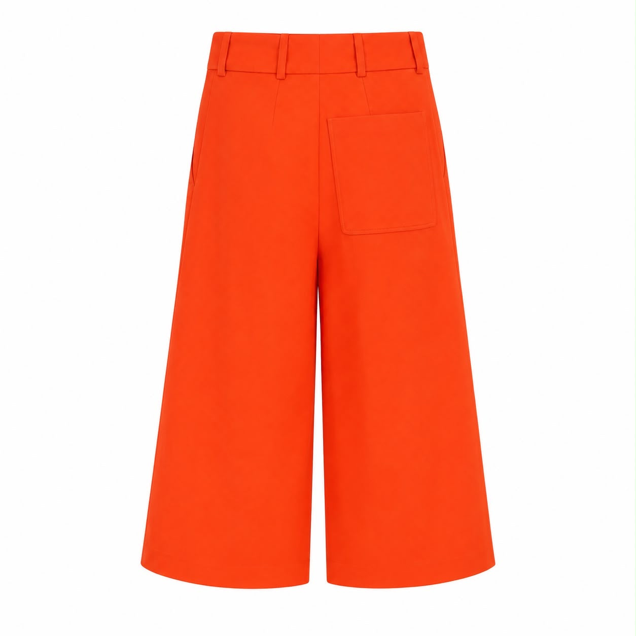 HERMÈS - TROUSERS WIDE-LEG ORANGE SIZE 34 FR