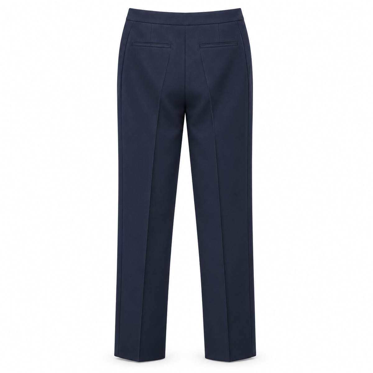 SAINT LAURENT - SUIT SMOKING JACKET AND TROUSERS BLUE WITH SATIN LAPELS SIZE 40 FR / 44 IT