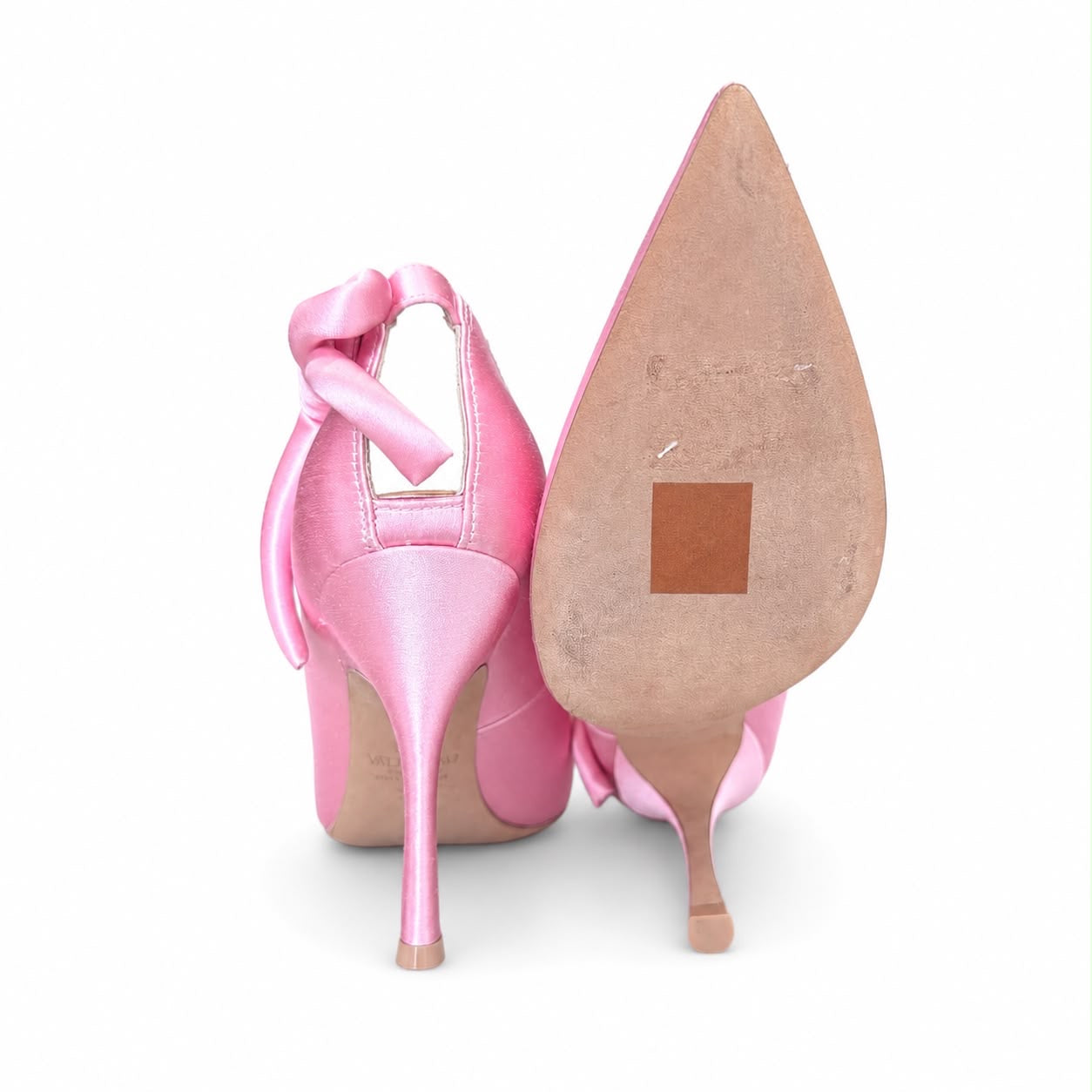 VALENTINO - *NEVER WORN* PUMPS HIGH SATIN PINK SIZE 36 EU