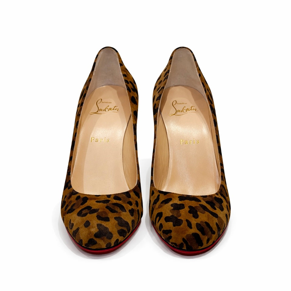 LOUBOUTIN - PUMPS LEOPARD PRINT SIZE 38,5 EU