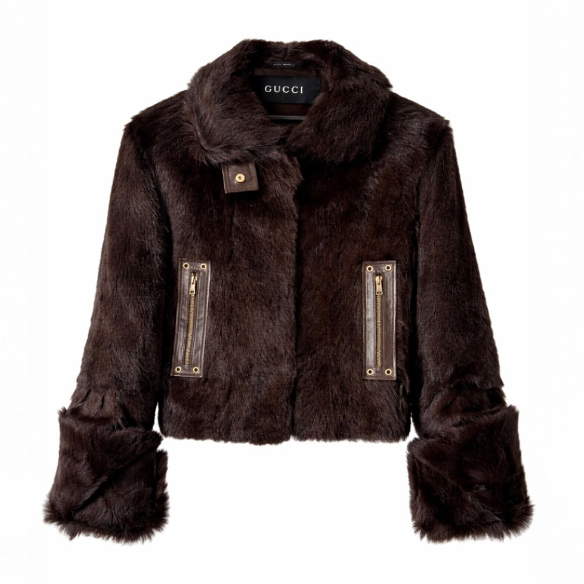 GUCCI - *RARE* FUR BROWN SIZE 42 IT