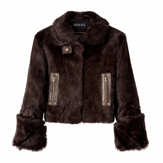 GUCCI - *RARE* FUR BROWN SIZE 42 IT