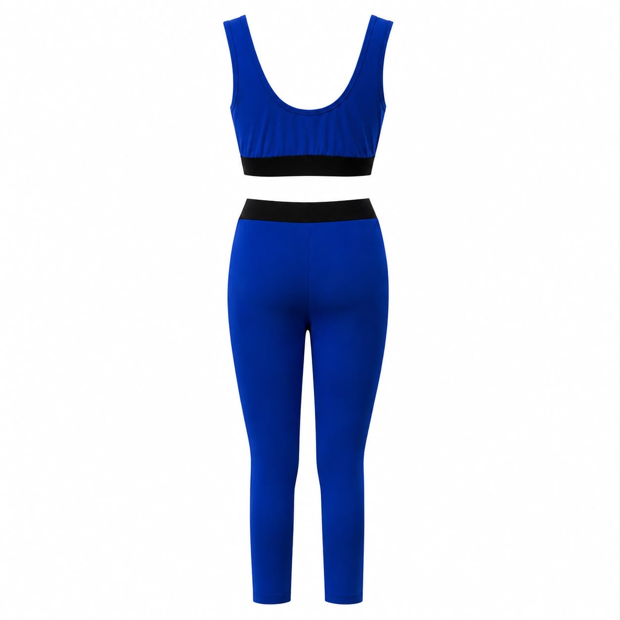 DOLCE & GABBANA - SET CROP TOP & LEGGINGS BLUE SIZE 38 IT