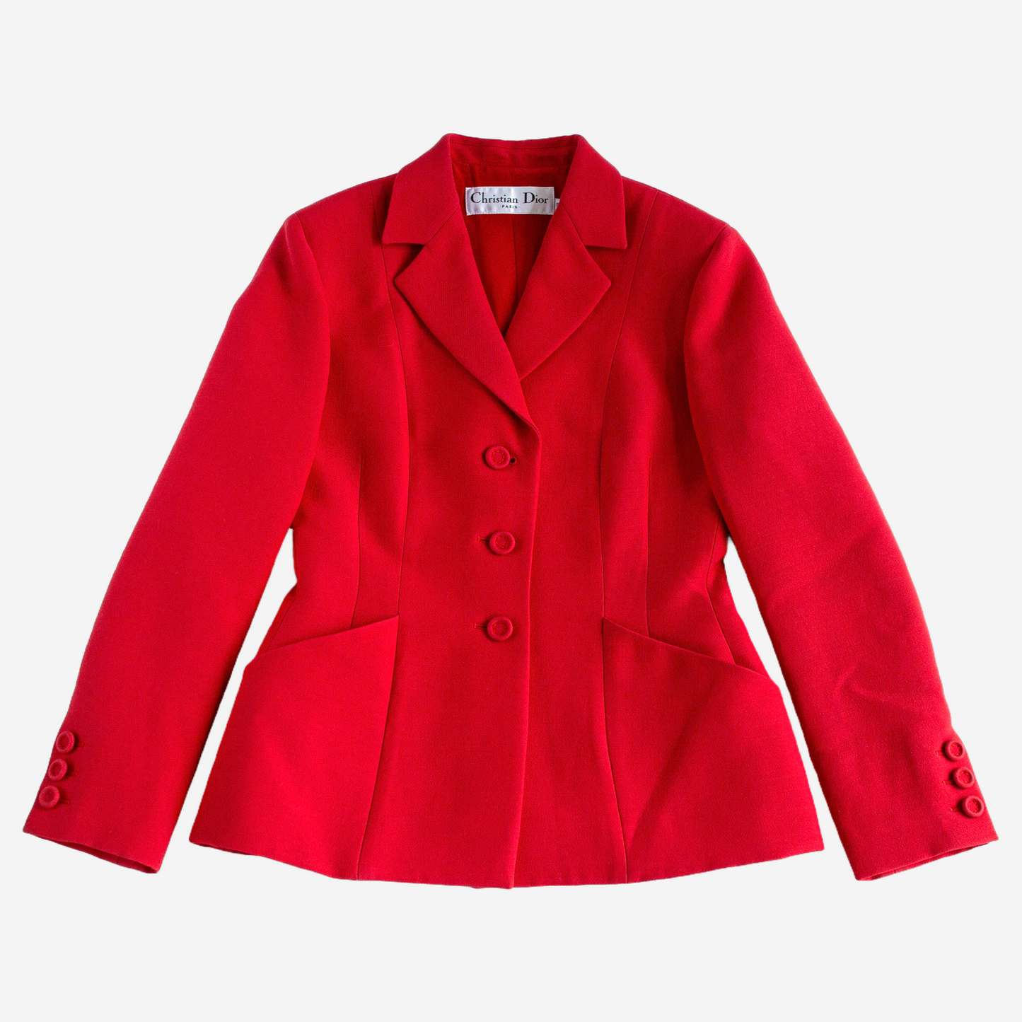 DIOR - BAR JACKET RED SIZE 34 FR