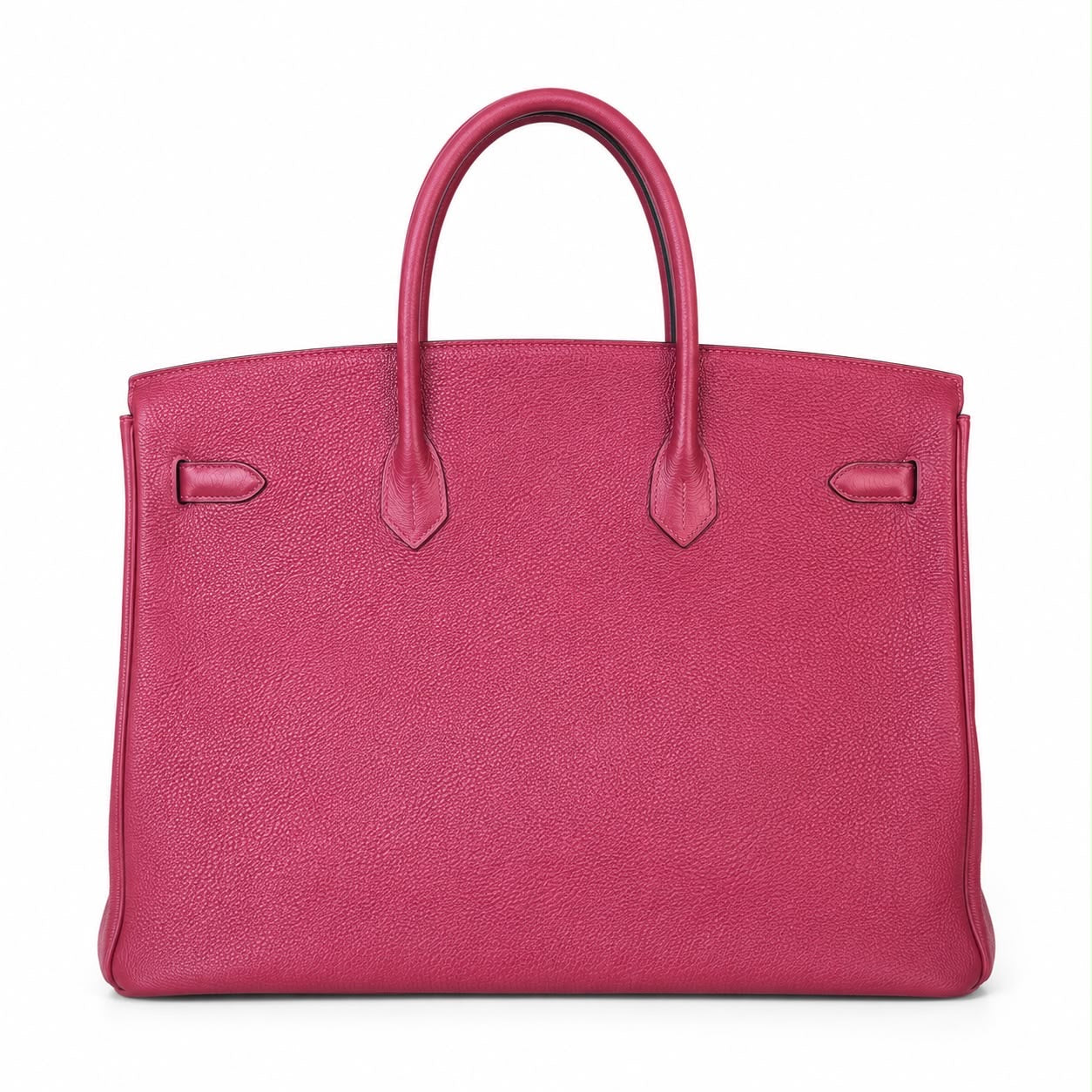 HERMÈS - BIRKIN BAG 40 ROUGE GRENADE TOGO LEATHER PALLADIUM HARDWARE