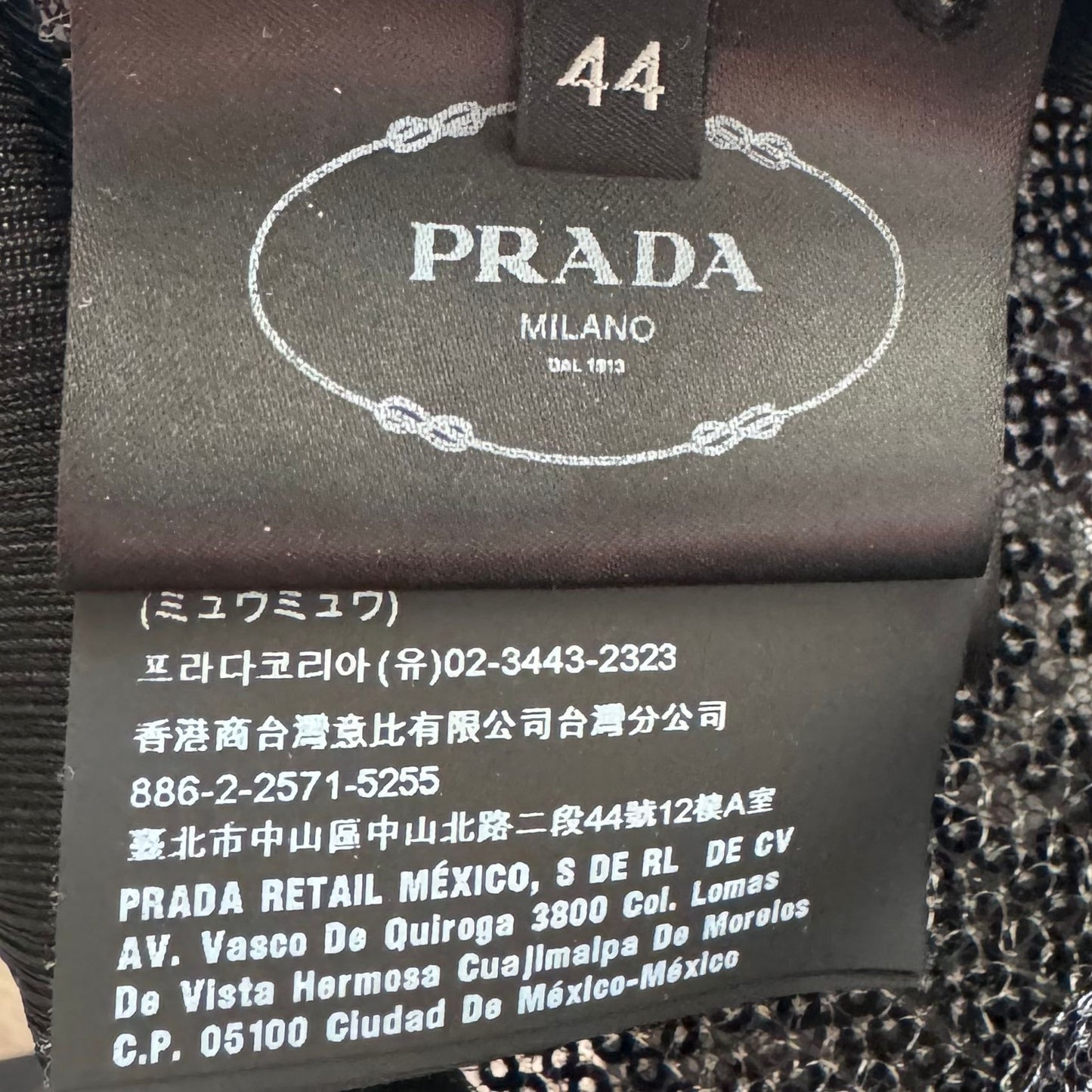 PRADA - CROP TOP BLACK SEQUIN SIZE 44 IT