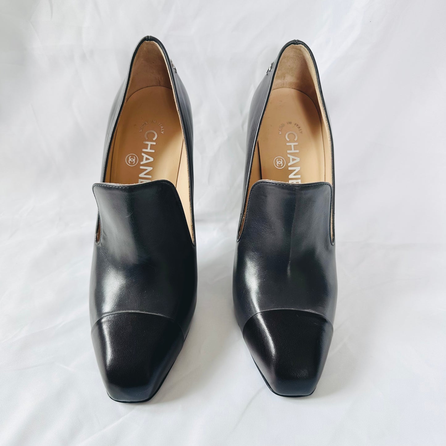 CHANEL - Shoes bicolor grey/black size 37,5 EU