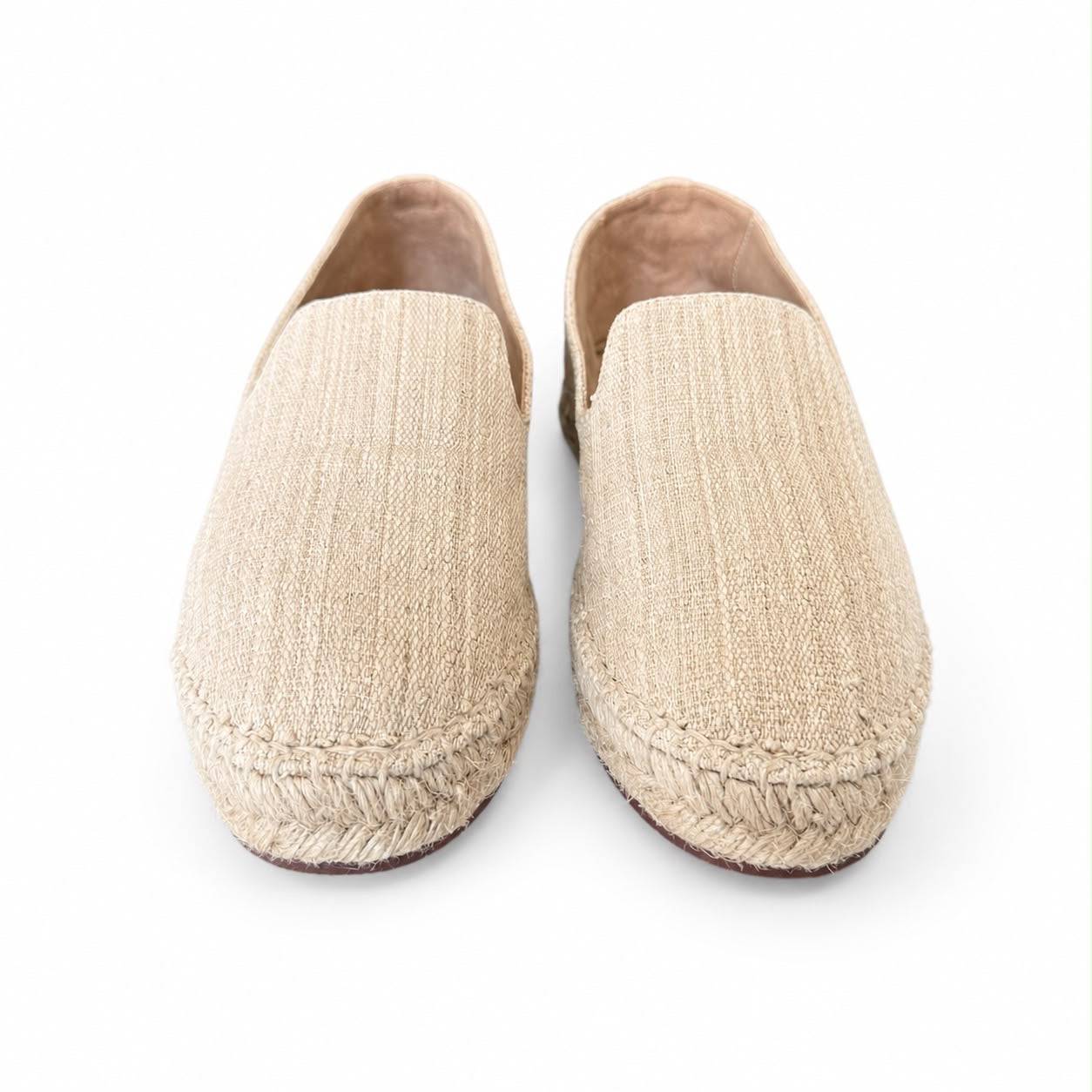 LORO PIANA - ESPADRILLES SEASIDE WALK RAFFIA BEIGE SIZE 38 EU