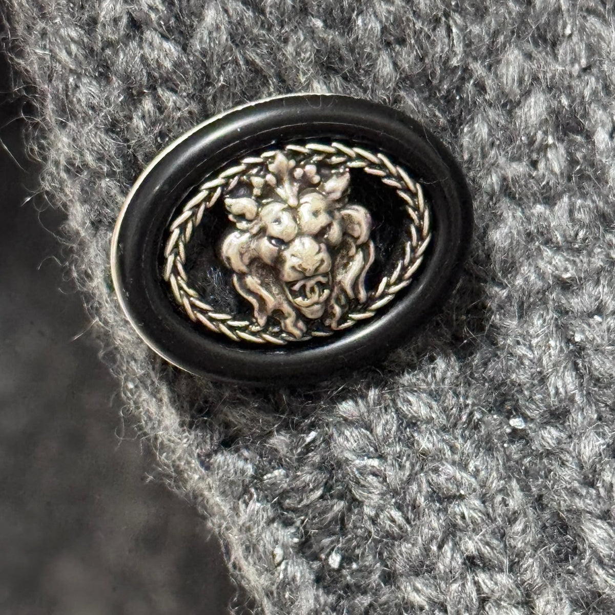 CHANEL - SWEATER GREY CASHMERE FAIR ISLE JACQUARD SIZE 36 FR