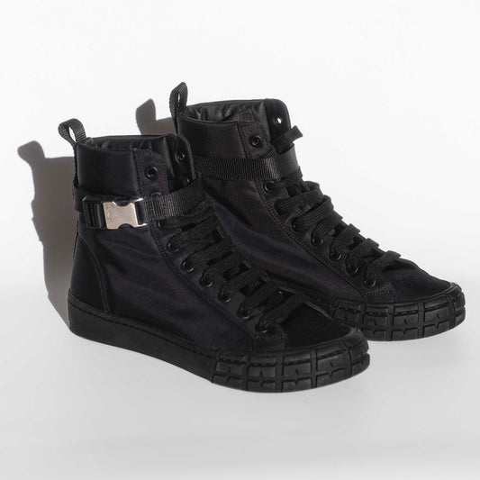 PRADA - BLACK SNEAKERS RE-NYLON SIZE 7,5