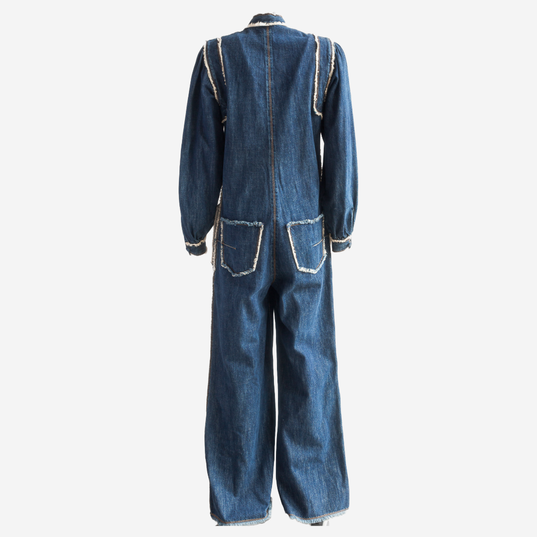 DIOR - JUMPSUIT DENIM BLUE SIZE 36 FR