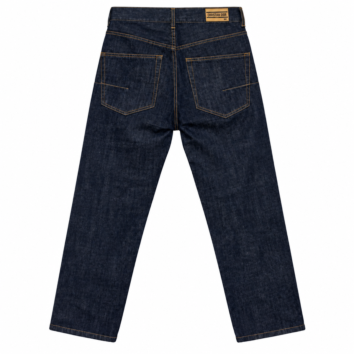 DIOR - JEANS BLUE STRAIGHT-LEG SIZE 34 FR