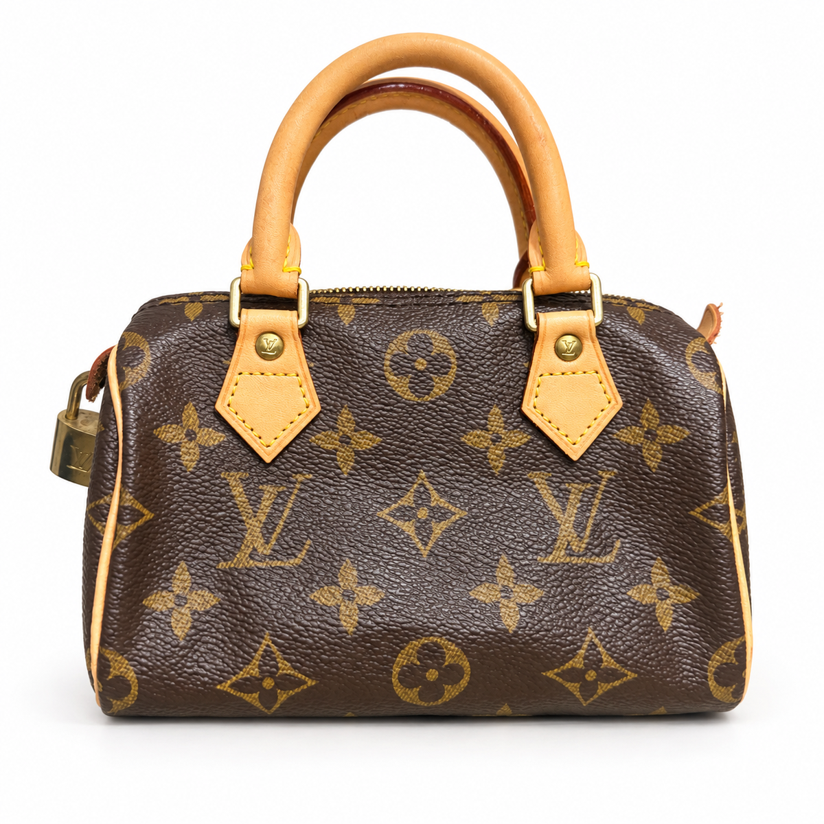 LOUIS VUITTON - BAG MINI SPEEDY MONOGRAM CANVAS BAG BROWN