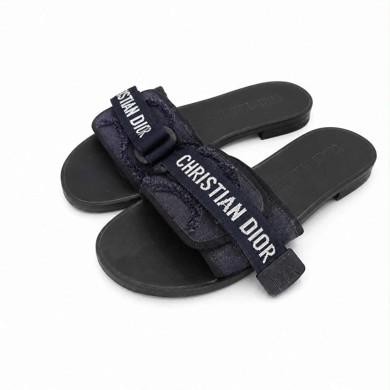 DIOR - SANDALS DIO(R)EVOLUTION DARK BLUE CAMOUFLAGE SIZE 38 EU