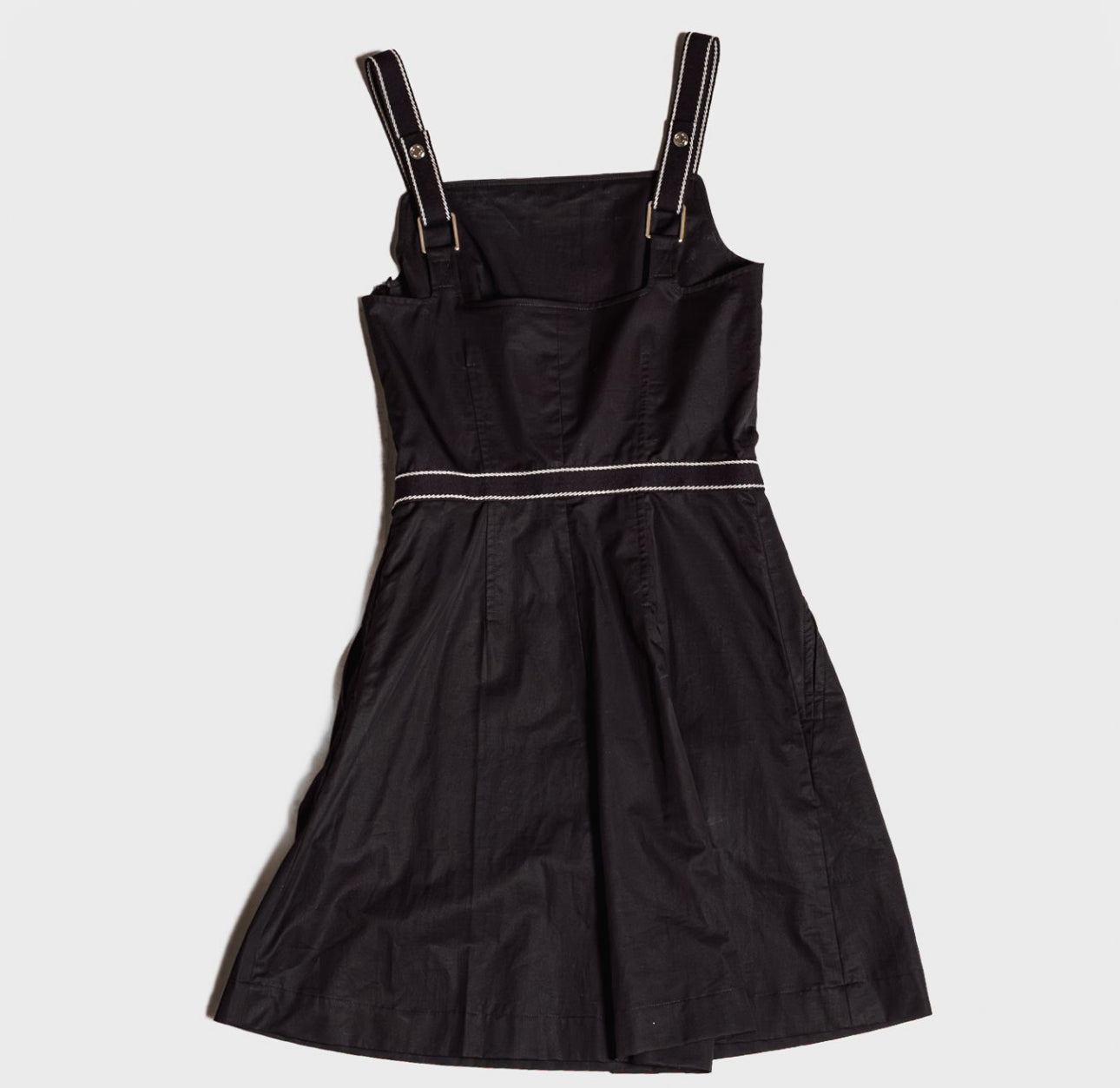 HERMÈS - JUMPSUIT BLACK COTTON SIZE 34 FR