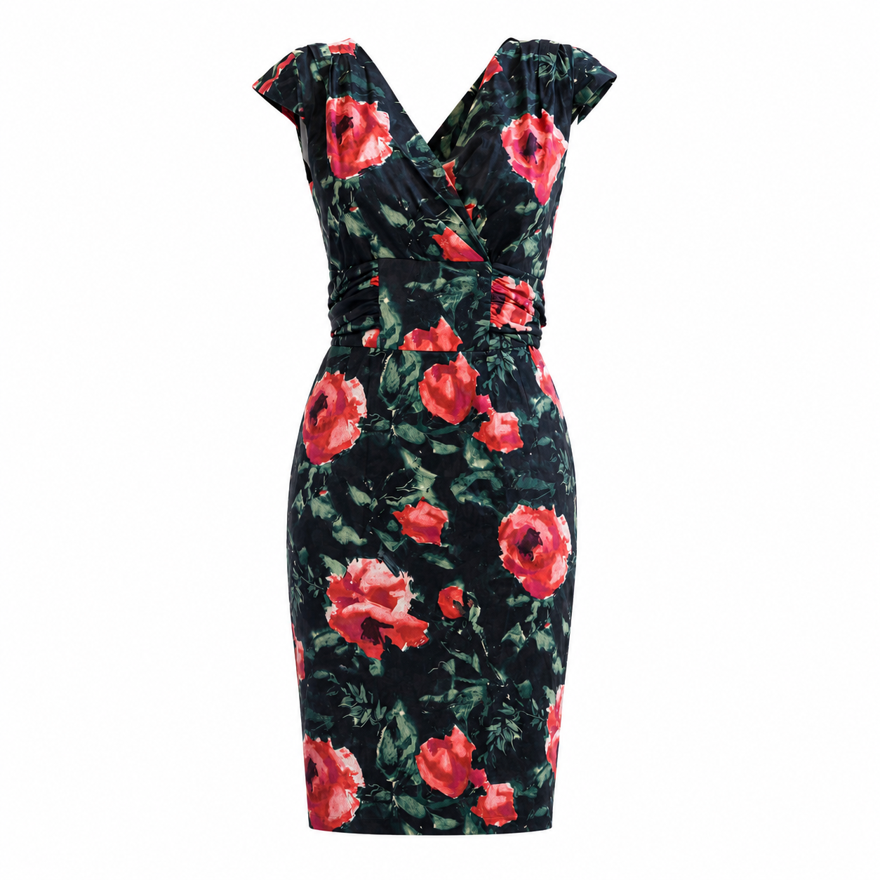 DOLCE & GABBANA - DRESS MIDI FLORAL PRINT SIZE 38 IT