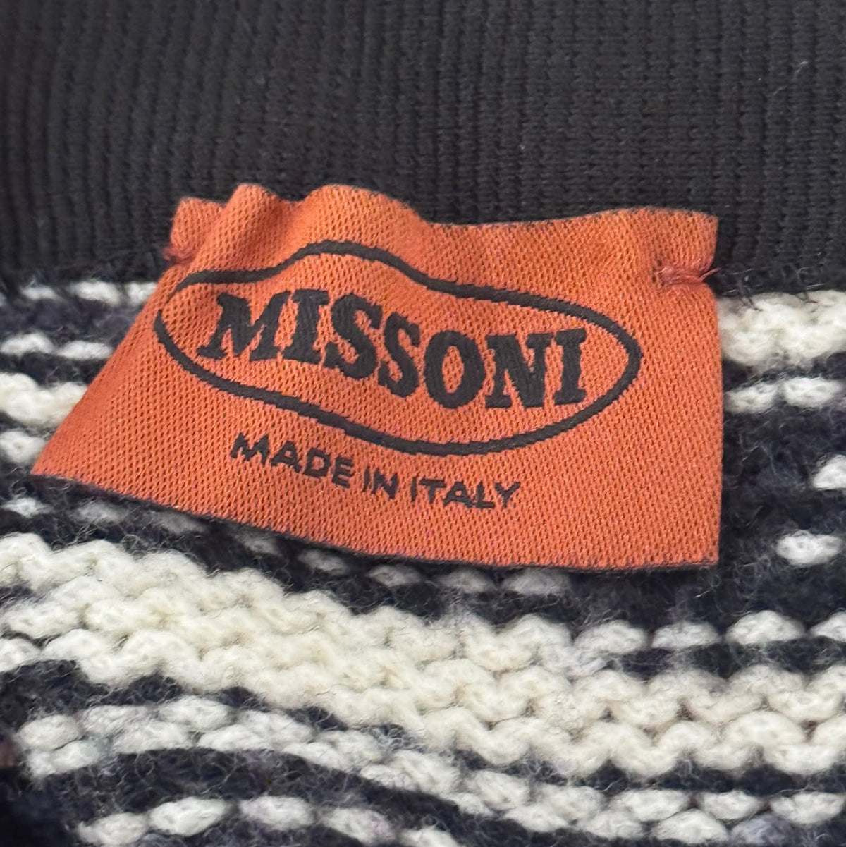 MISSONI – SKIRT MULTICOLOR ABSTRACT PATTERN WOOL KNIT MINI  SIZE 40 IT