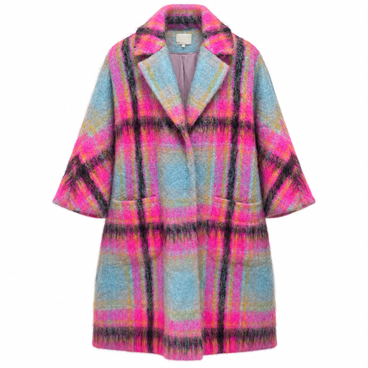 DELPOZO - CAPE COAT MULTICOLOR SIZE 38