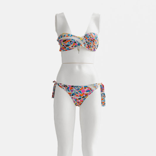 EMILIO PUCCI - BIKINI MULTICOLOR SIZE 42 IT