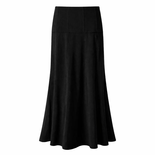 CHANEL - LONG SKIRT BLACK SIZE 38 FR