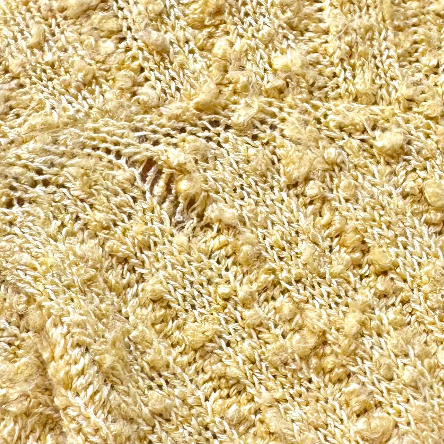 CHANEL - DRESS MIDI YELLOW & WHITE BELTED KNIT 22P SIZE 36 FR