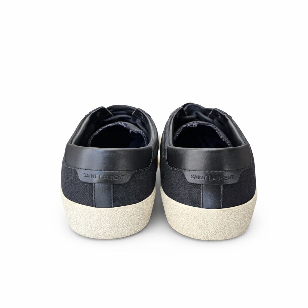 SAINT LAURENT - SNEAKERS COURT CLASSIC SL/06 BLACK CANVAS SIZE 41 EU
